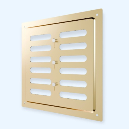 2020MER Gold ERA Решетка вентиляционная MER регулируемая 200х200 окраш.сталь Gold